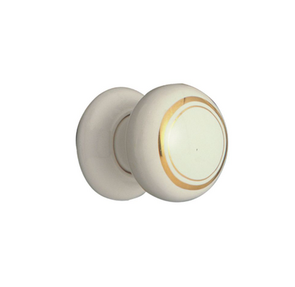 Porcelain Knob White - 32mm