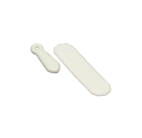 Porcelain Push Plate White