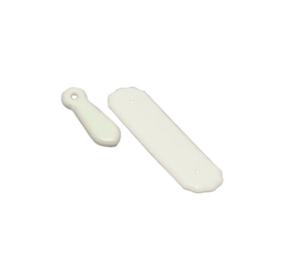 Porcelain Push Plate White