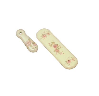 Porcelain Push Plate White