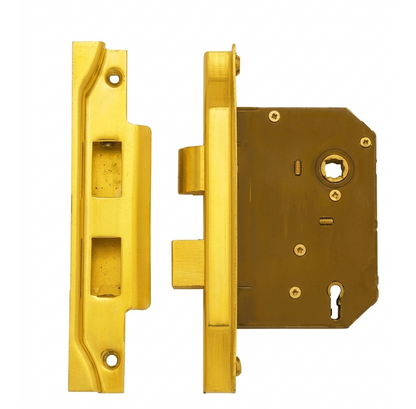 High Security Skeleton Key Entrance Lock 57mm C/C - 45mm & 60mm Rebated Backset