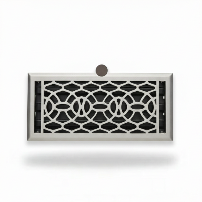 Vent with Damper Brushed Nickel