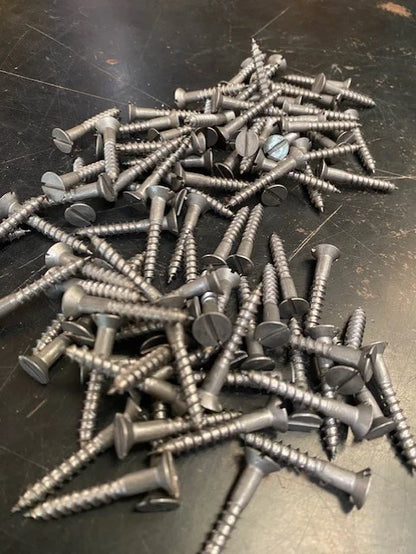 10 Gauge Steel Slotted Woodscrews