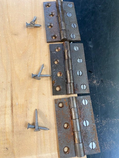 Cast Iron Victorian Door Antique Butt Hinges