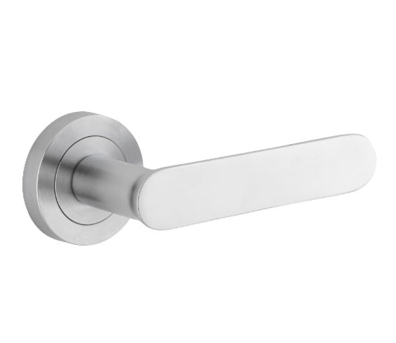 Bronte Lever - Round Rose - Chrome Plated