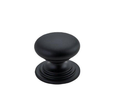 Sarlat Cupboard Knob - P27xD32mm - Matt Black