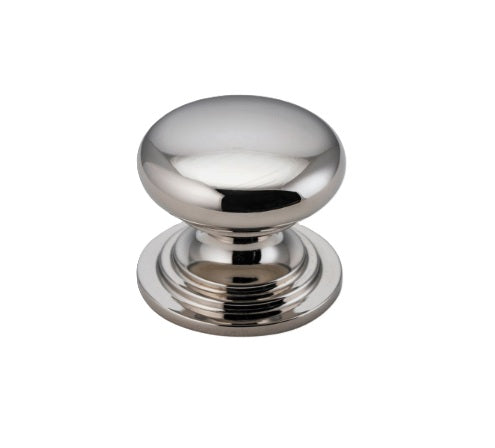 Sarlat Cupboard Knob - P27xD32mm - Polished Nickel