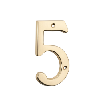 Numerals - Polished Brass