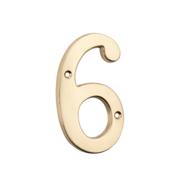 Numerals - Polished Brass