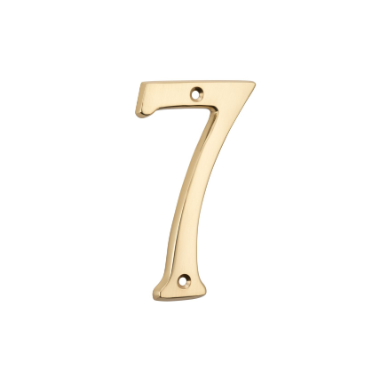Numerals – 7 - Polished Brass