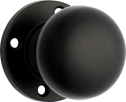 Retro Fit Mortice Knob - Rose Round Backplate