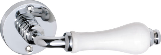 Exeter Lever - Round Rose Backplate