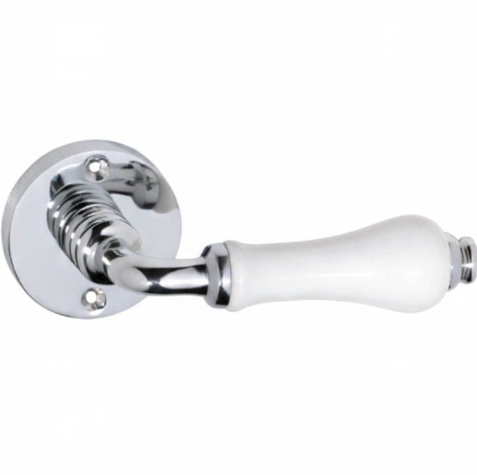 Exeter Door Lever – Round Rose