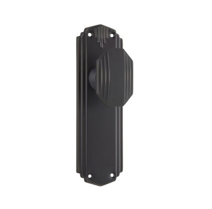 Napier Art Deco Door Knob – Long Backplate