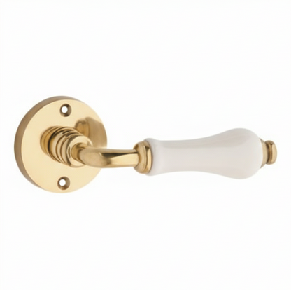 Exeter Door Lever – Round Rose