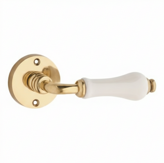 Exeter Door Lever – Round Rose