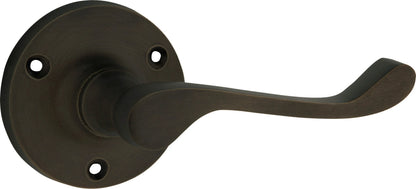 Victorian Lever - Round Rose Backplate