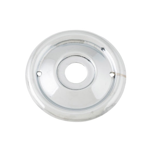 Milled Edge Mortice Knob Backplates – 52mm - Satin Chrome