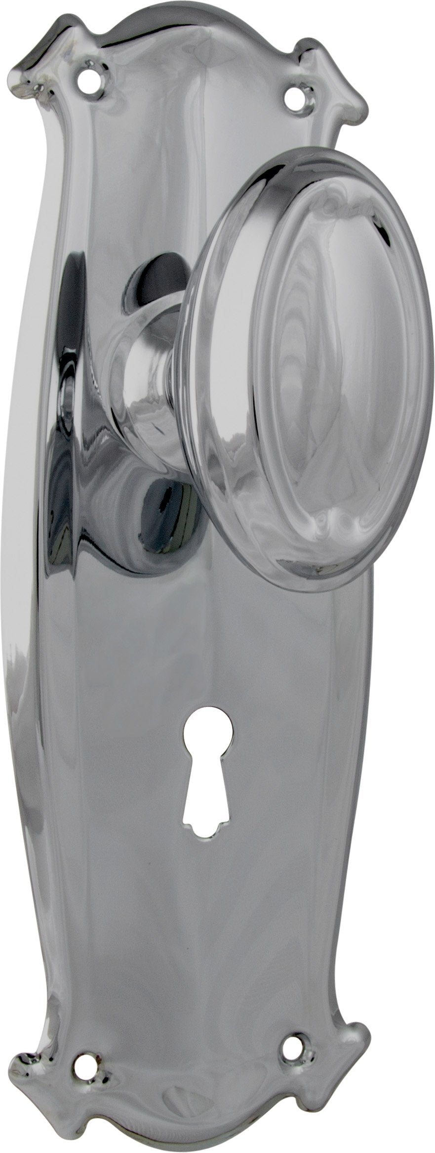 Bungalow Door Knob - Long Backplate