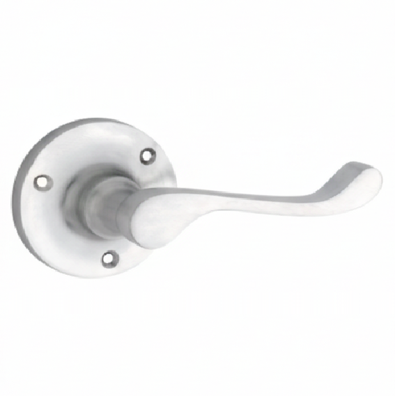 Victorian Lever - Round Rose Backplate