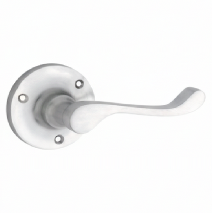 Victorian Lever - Round Rose Backplate