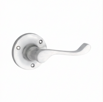 Victorian Lever - Round Rose Backplate