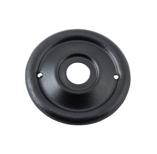 Milled Edge Mortice Knob Backplates – 52mm - Matt Black