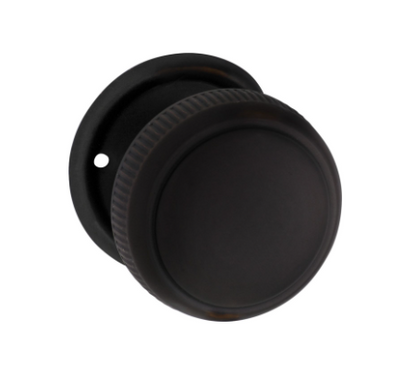 Large Milled Edged Mortice Knob – Round Rose