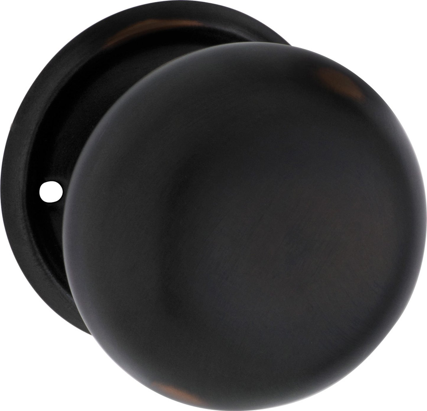Plain Mortice Knob - Rose Round Backplate