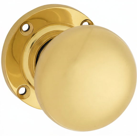 Victorian Knob - Round Rose Backplate