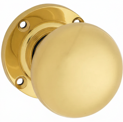 Victorian Knob - Round Rose Backplate