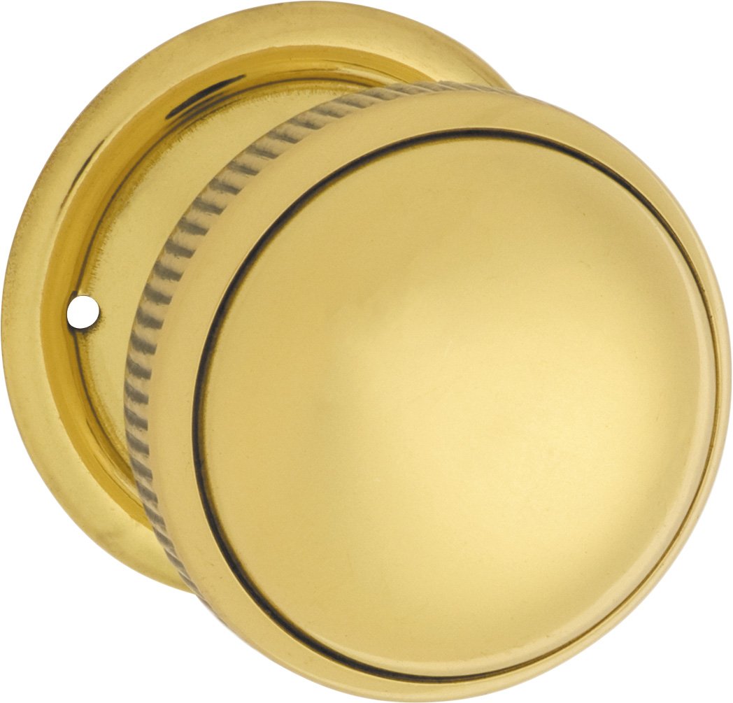 Milled Edge Mortice Knobs - Round Rose Backplate