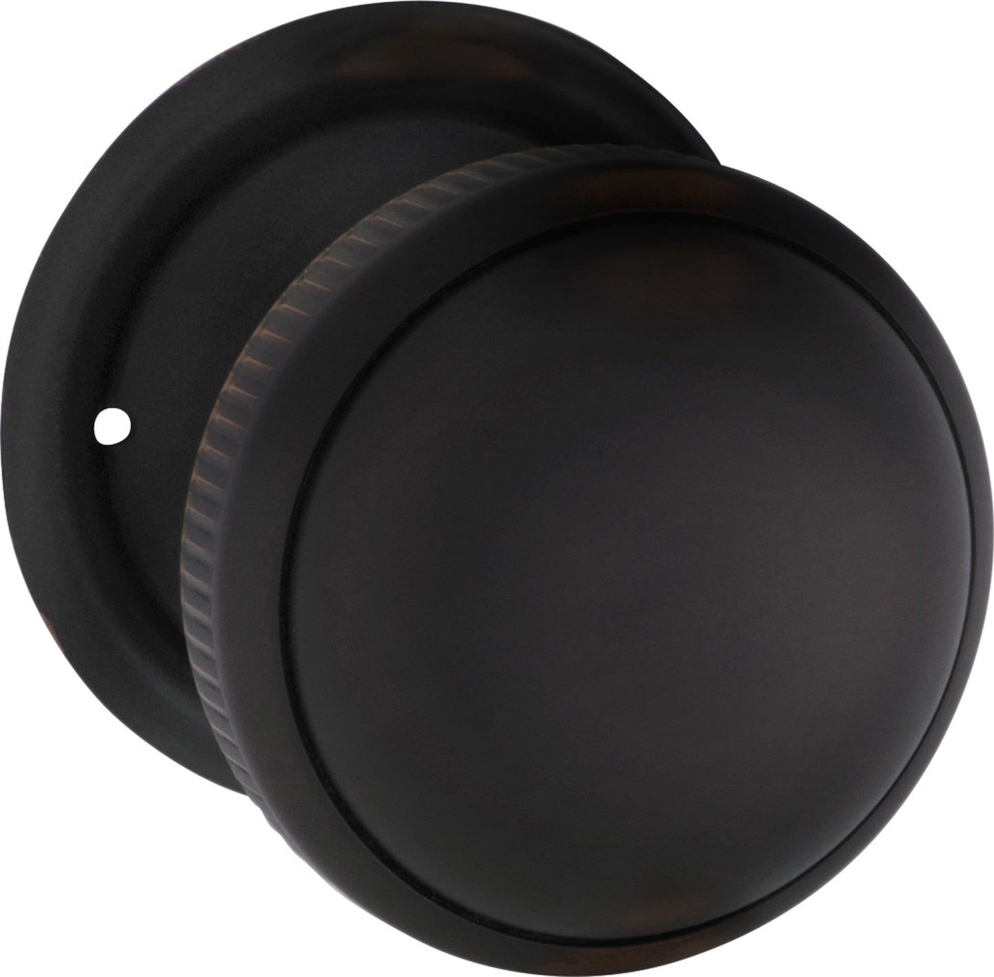 Milled Edge Mortice Knobs - Round Rose Backplate