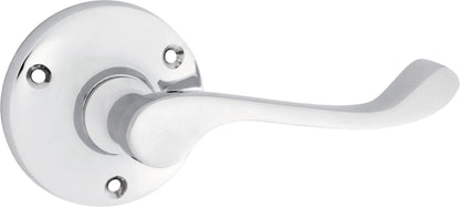 Victorian Lever - Round Rose Backplate