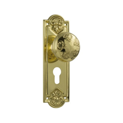 Nouveau Door Knob – Long Backplate