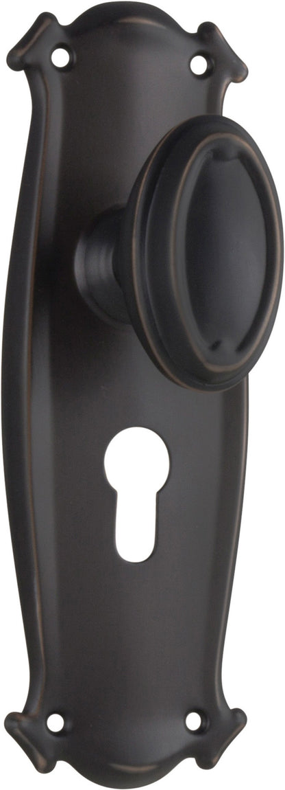 Bungalow Door Knob - Long Backplate