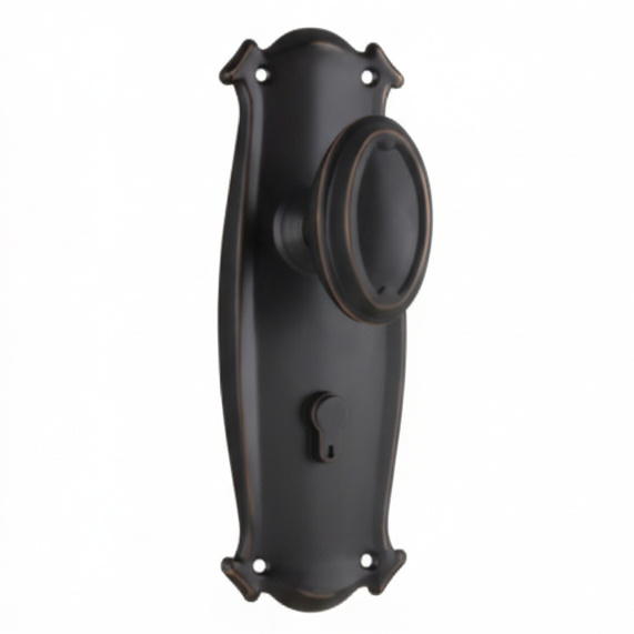 Bungalow Door Knob - Long Backplate