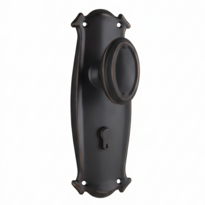 Bungalow Door Knob - Long Backplate