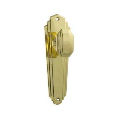 Elwood Art Deco Door Knob – Long Backplate