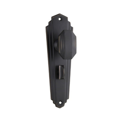 Elwood Art Deco Door Knob – Long Backplate