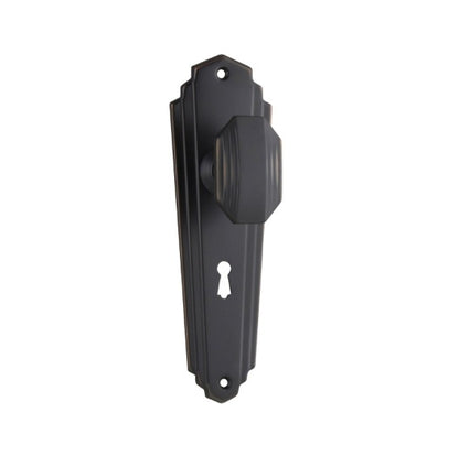 Elwood Art Deco Door Knob – Long Backplate