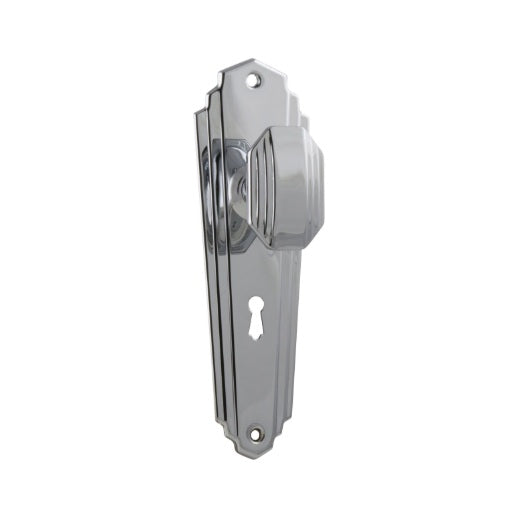 Elwood Art Deco Door Knob – Long Backplate