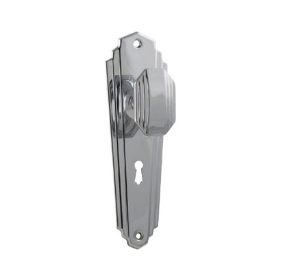 Elwood Art Deco Door Knob – Long Backplate