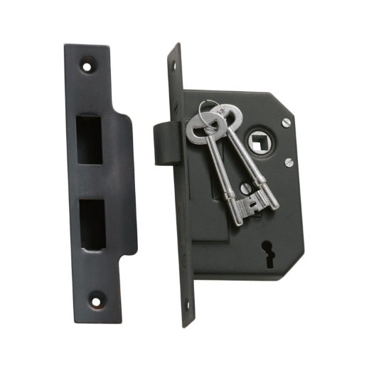 3 Lever Mortice Lock – Backset 44mm - Antique Copper