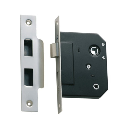Privacy Mortice Lock – Backset 57mm - Satin Chrome