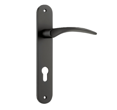 Oxford Lever - Oval Backplate - Matt Black