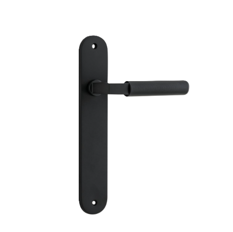 Brunswick Lever - Oval Backplate - Matt Black
