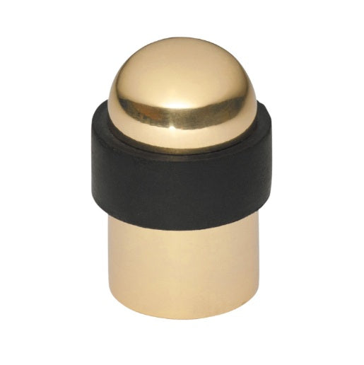 Domed Door Stop - Polished Brass