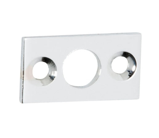 Barrel Bolt Flat Plate Keeper – 7.5mm - Chrome Plated