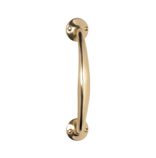 Telephone Pull Handle – L187xP45mm - Polished Brass